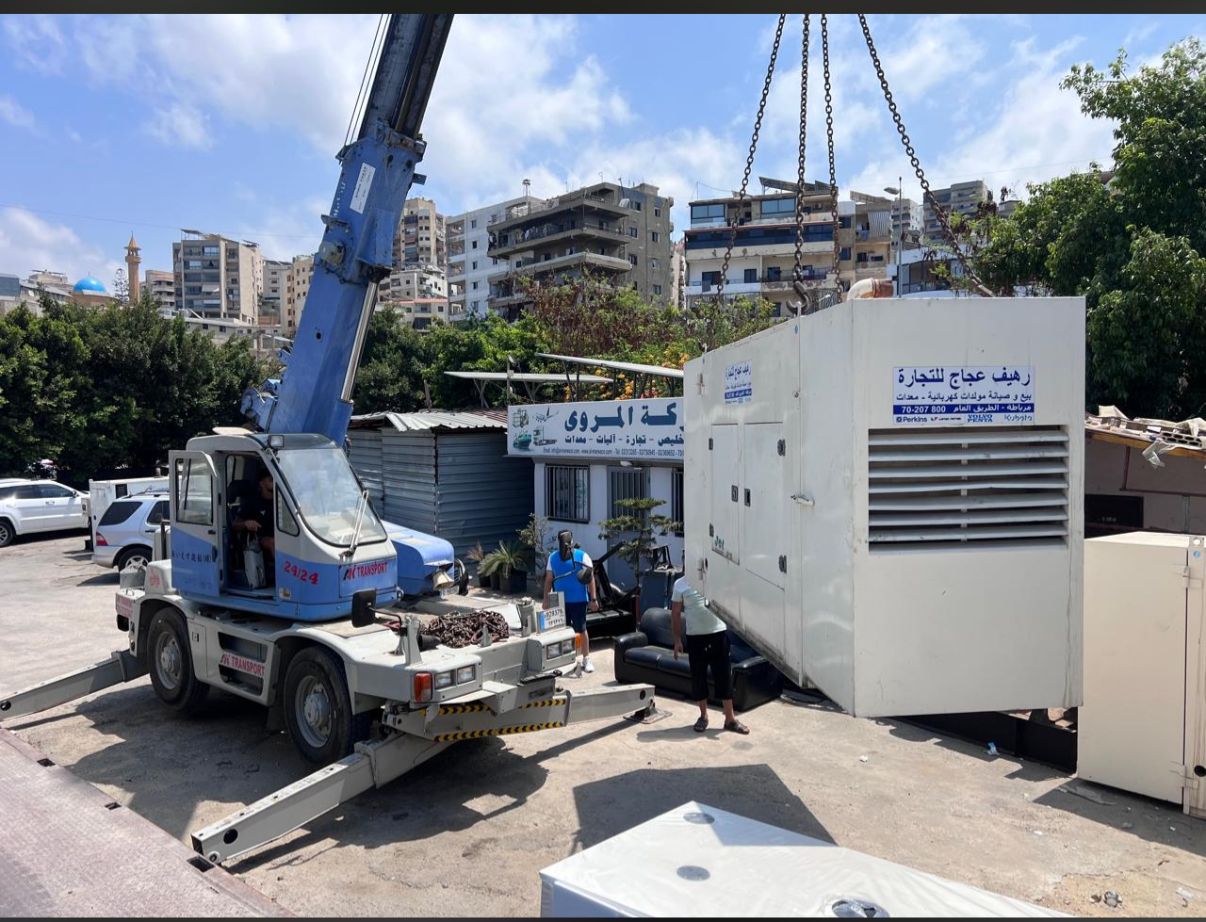 Crane positioning industrial equipment